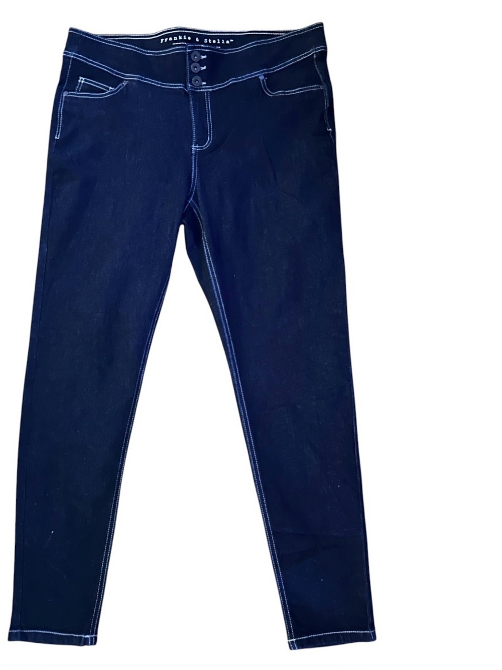 Frankie & Stella by Jeaniologie Dark Blue 3 Button Stretch Jeans
